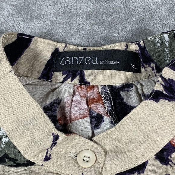 Zanzea Collection Floral Quarter Button Tunic Blouse Size XL Women’s - Picture 5 of 10